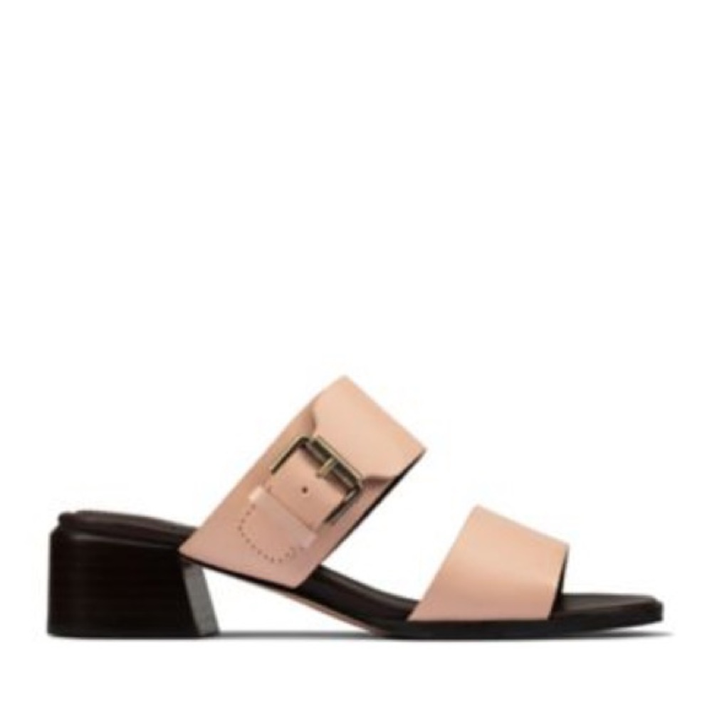 Clarks Landra 35 Mule Pink Leather Sandal